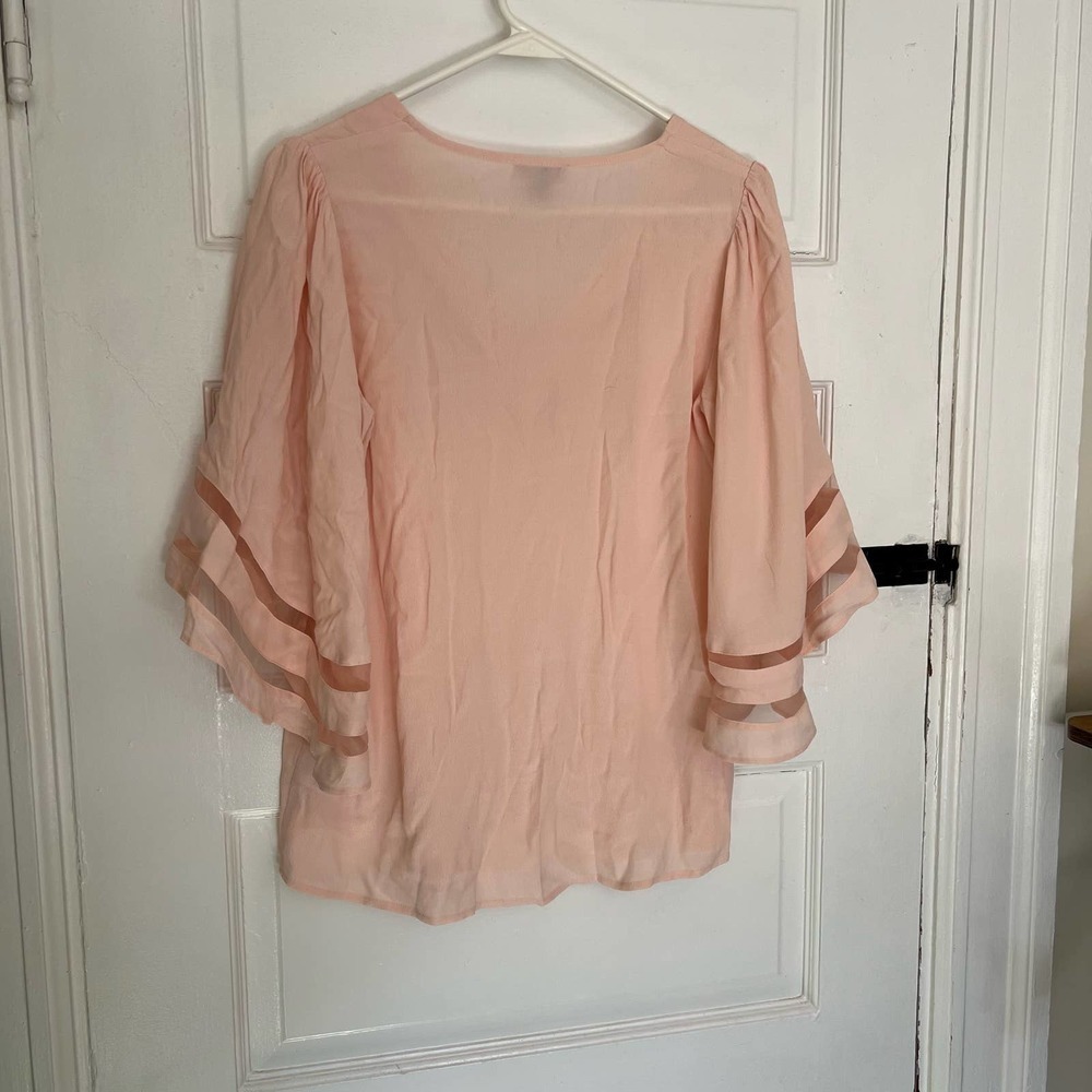 Chelsea 28 Pink flowy sleeve blouse XS - Picture 3 of 7
